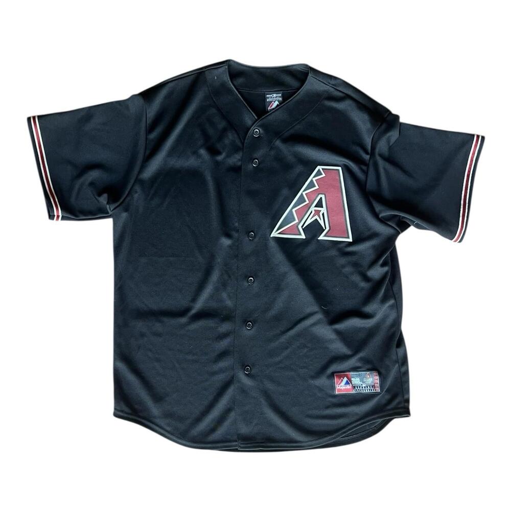 Vintage 90’s Arizona Diamondbacks Black Alternate Majestic Jersey Men’s XL USA
